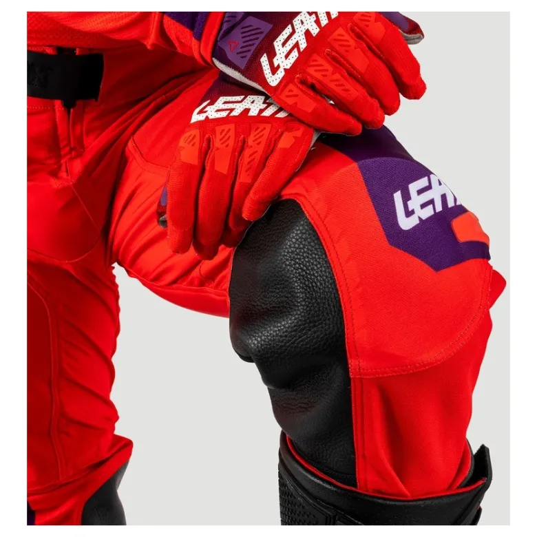 Spodnie cross LEATT MOTO 4.5 SUNBURN czerwony
