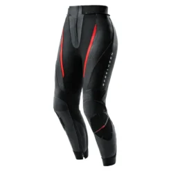 Spodnie skórzane damskie REBELHORN DIVA BLACK/RED czarny czerwony