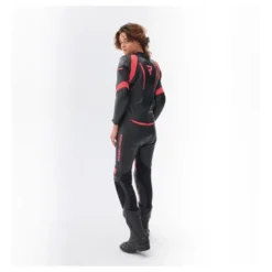 Spodnie skórzane damskie REBELHORN REBEL LADY PINK/BLACK różowy czarny