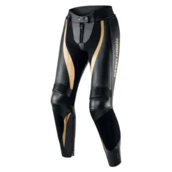 Spodnie skórzane damskie REBELHORN REBEL LADY BLACK/GOLD czarny złoty