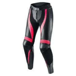Spodnie skórzane damskie REBELHORN REBEL LADY BLACK/PINK czarny różowy