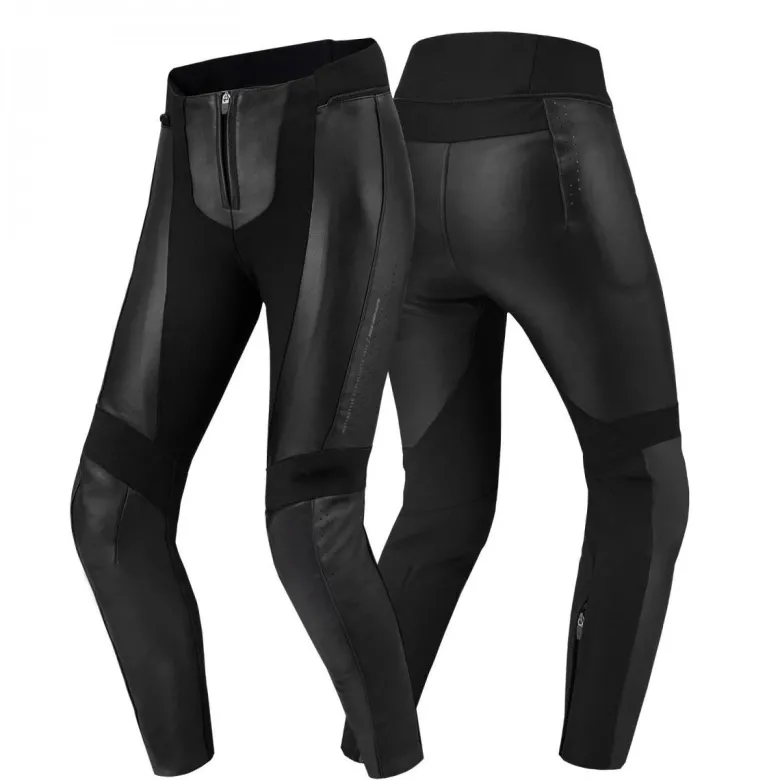 Spodnie skórzane damskie SHIMA MONACO 2.0 BLACK czarny