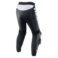 Spodnie skórzane REBELHORN REBEL BLACK/WHITE czarny biały