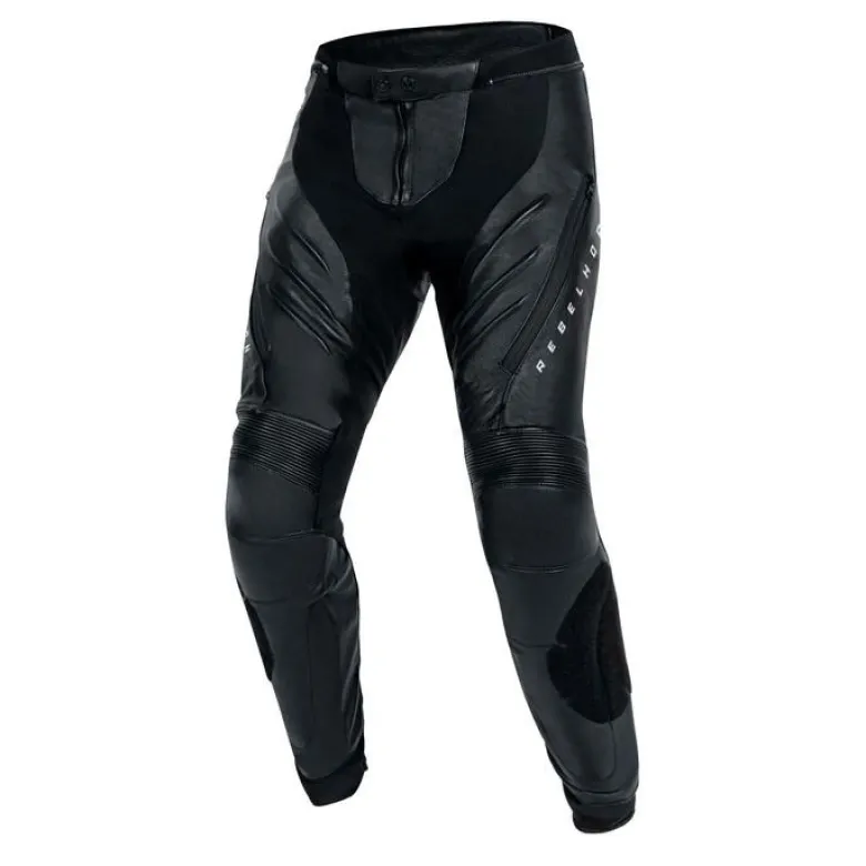 Spodnie skórzane REBELHORN VELOCE BLACK czarny