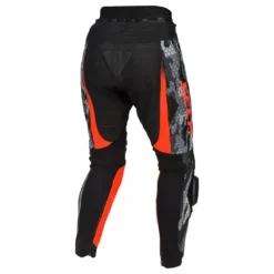 Spodnie skórzane SECA SRS II FLUO RED czerwony fluo czarny szary