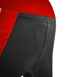 Spodnie skórzane SHIMA STR 2.0 RED FLUO czarny biały czerwony fluo