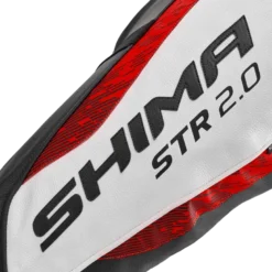 Spodnie skórzane SHIMA STR 2.0 RED FLUO czarny biały czerwony fluo