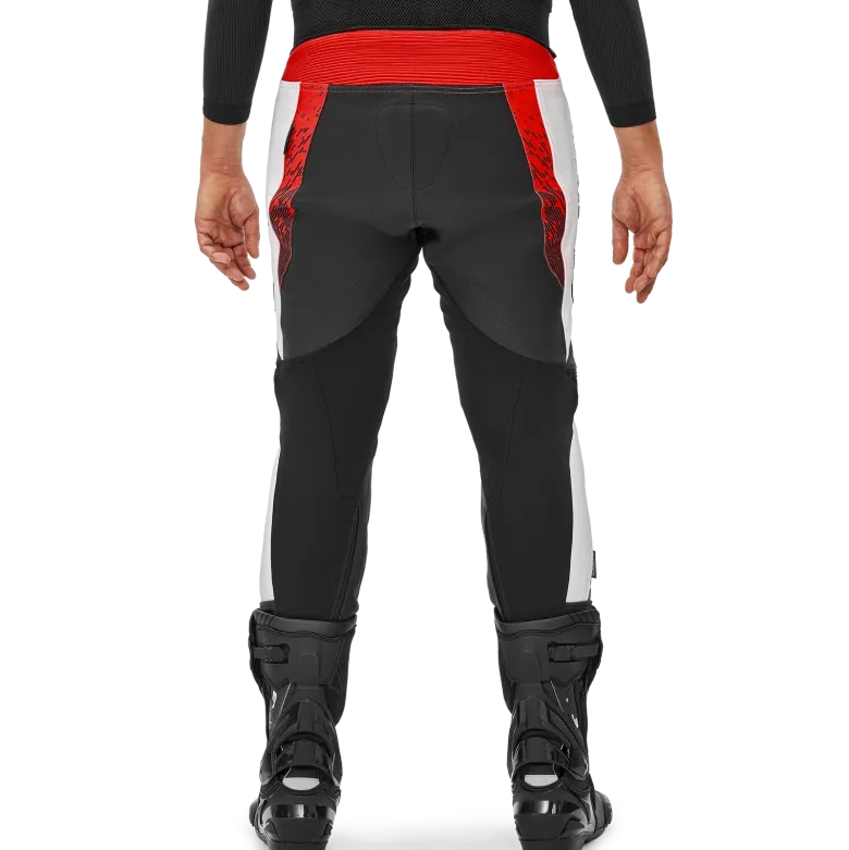 Spodnie skórzane SHIMA STR 2.0 RED FLUO czarny biały czerwony fluo