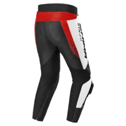 Spodnie skórzane SHIMA STR 2.0 RED FLUO czarny biały czerwony fluo