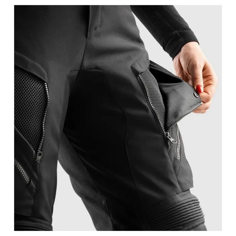 Spodnie tekstylne damskie REBELHORN HARDY 3.0 LADY LONG BLACK czarny