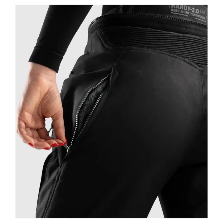 Spodnie tekstylne damskie REBELHORN HARDY 3.0 LADY LONG BLACK czarny