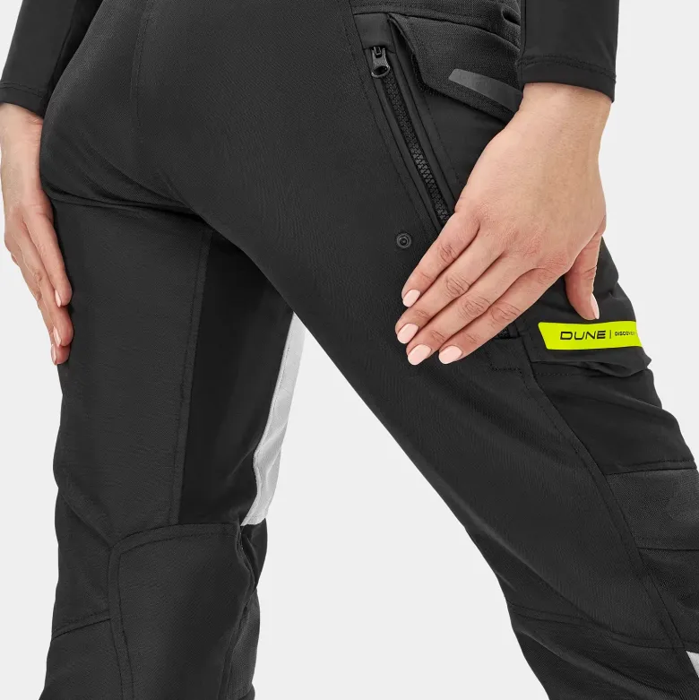 Spodnie tekstylne damskie SHIMA DUNE LADY FLUO czarny szary żółty fluo