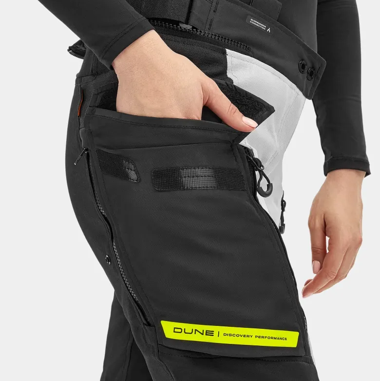 Spodnie tekstylne damskie SHIMA DUNE LADY FLUO czarny szary żółty fluo
