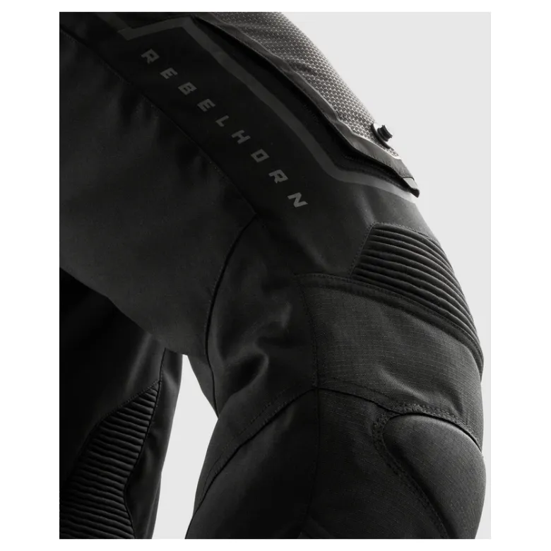 Spodnie tekstylne REBELHORN BORG II LONG BLACK czarny