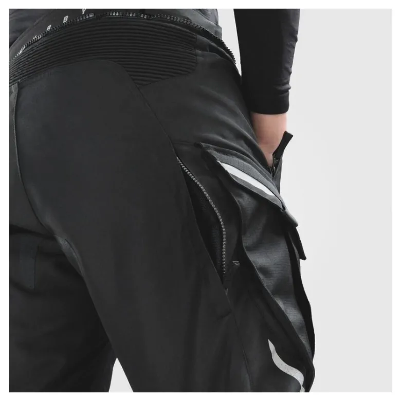 Spodnie tekstylne REBELHORN CUBBY V BLACK/GREY czarny szary