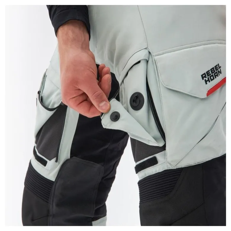 Spodnie tekstylne REBELHORN RANGE GREY/BLACK/RED szary czarny czerwony