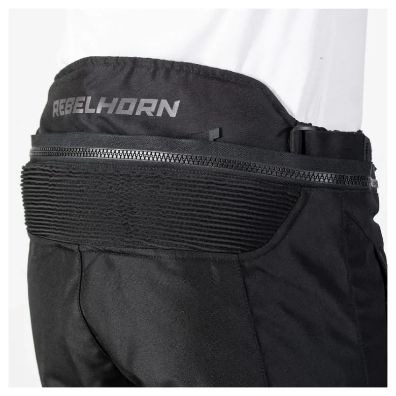 Spodnie tekstylne REBELHORN FLUX BLACK czarny