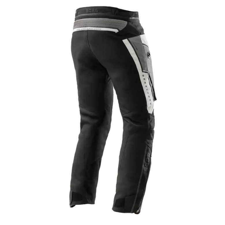 Spodnie tekstylne REBELHORN BORG II BLACK/GREY czarny szary