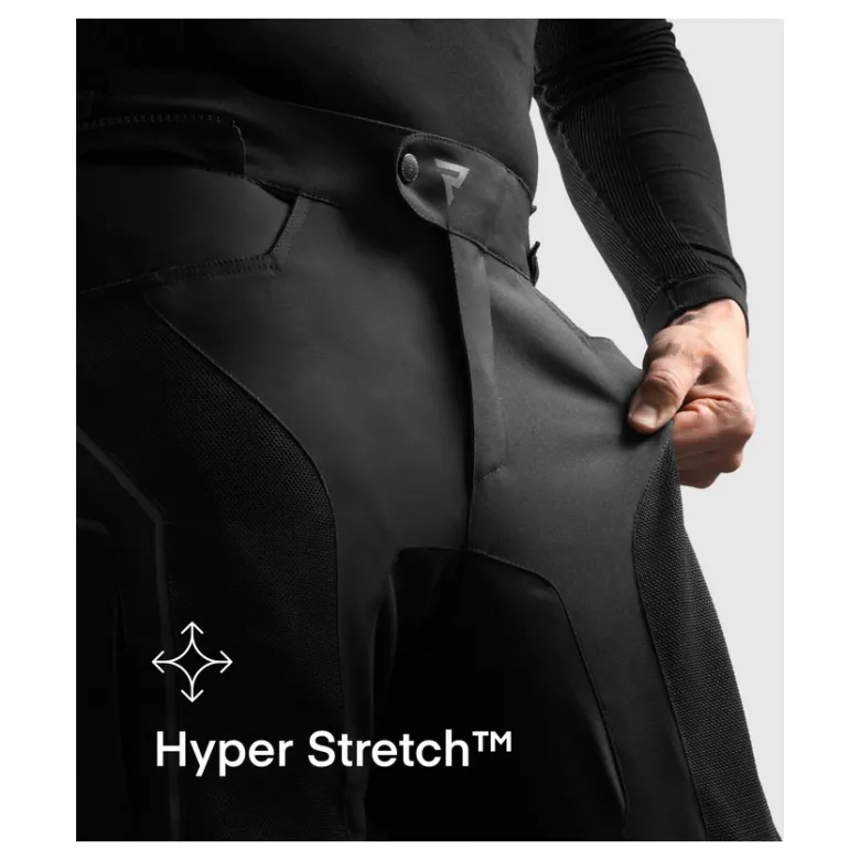 Spodnie tekstylne REBELHORN HIFLOW V SHORT BLACK czarny
