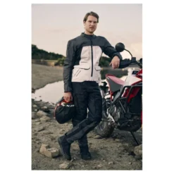 Spodnie tekstylne RICHA INFINITY 3 ADVENTURE SHORT BLACK czarny