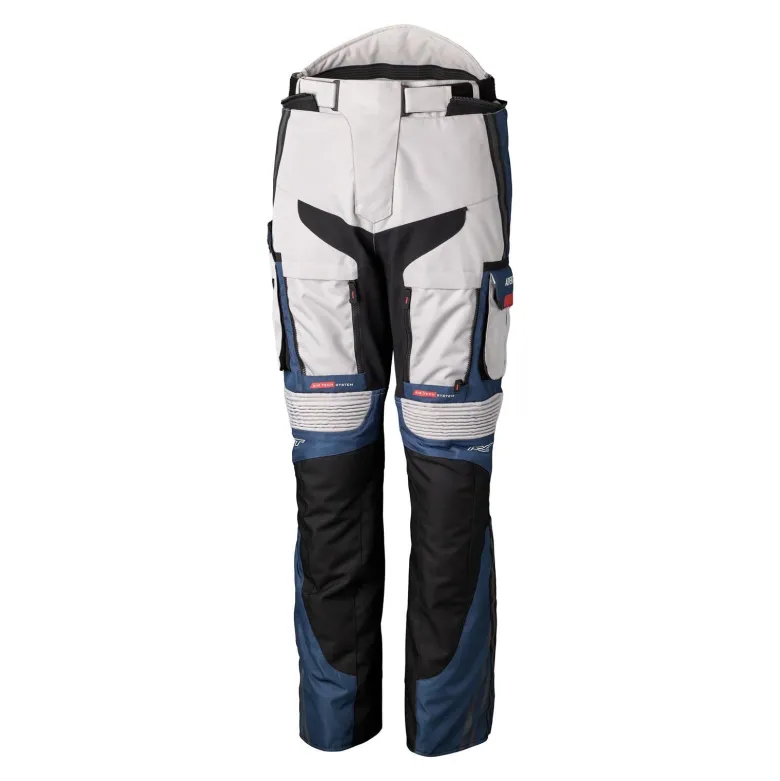 Spodnie tekstylne RST ADVENTURE-X CE SILVER/DARK BLUE/RED szary niebieski czerwony