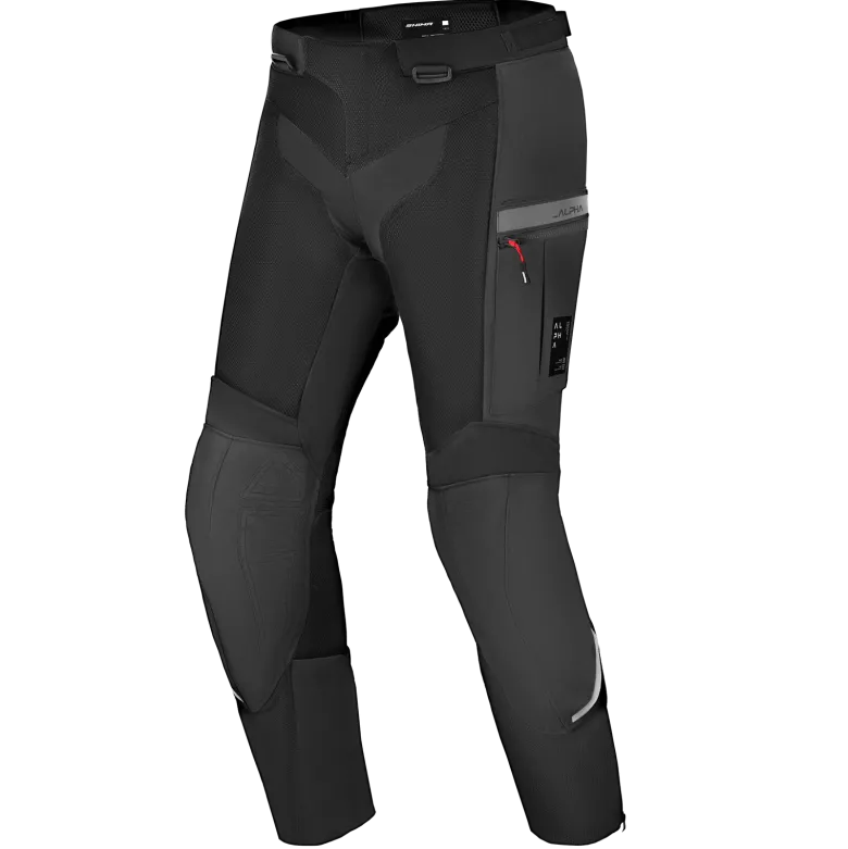Spodnie tekstylne SHIMA ALPHA BLACK czarny