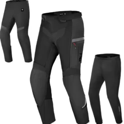 Spodnie tekstylne SHIMA ALPHA BLACK czarny