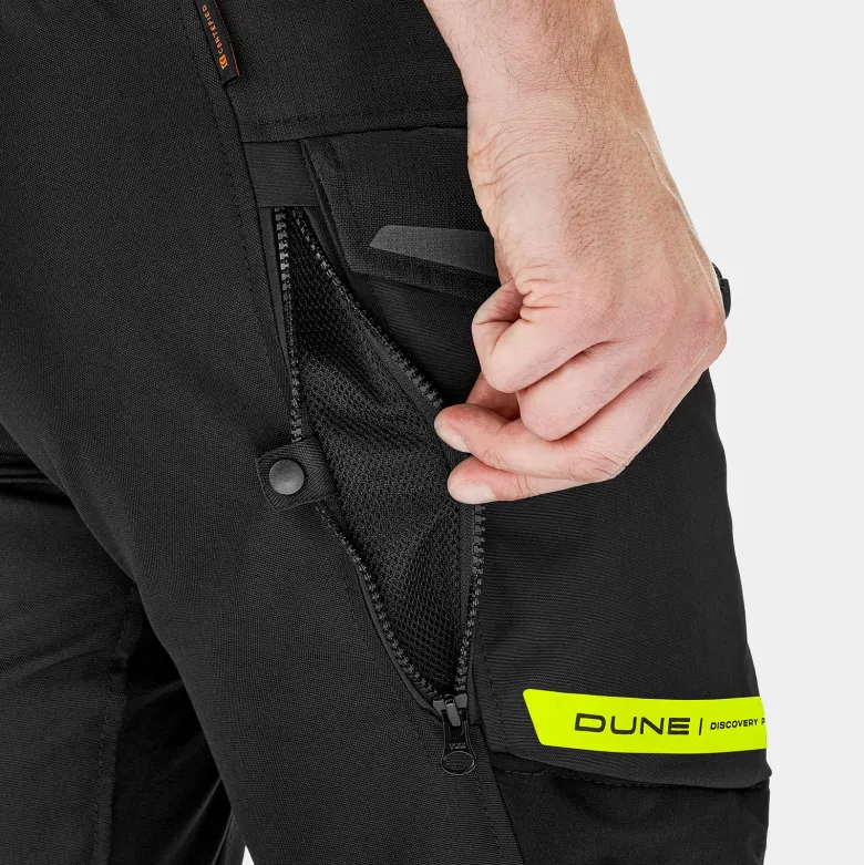 Spodnie tekstylne SHIMA DUNE FLUO czarny szary żółty fluo