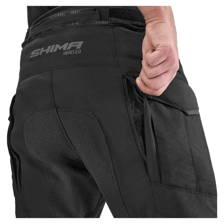 Spodnie tekstylne SHIMA HERO 2.0 MEN BLACK czarny
