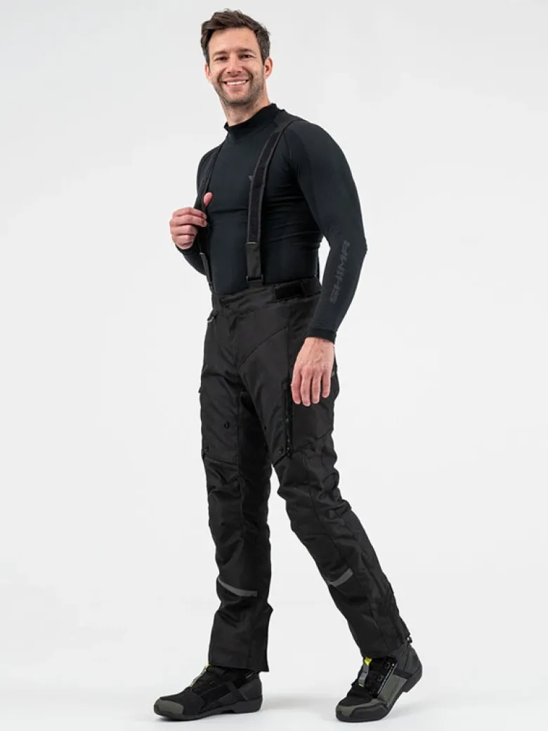 Spodnie tekstylne SHIMA RUNNER BLACK czarny