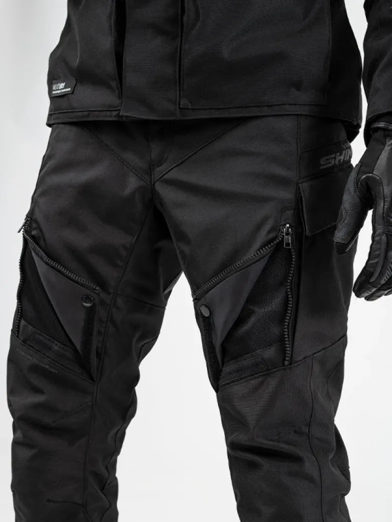 Spodnie tekstylne SHIMA RUNNER BLACK czarny