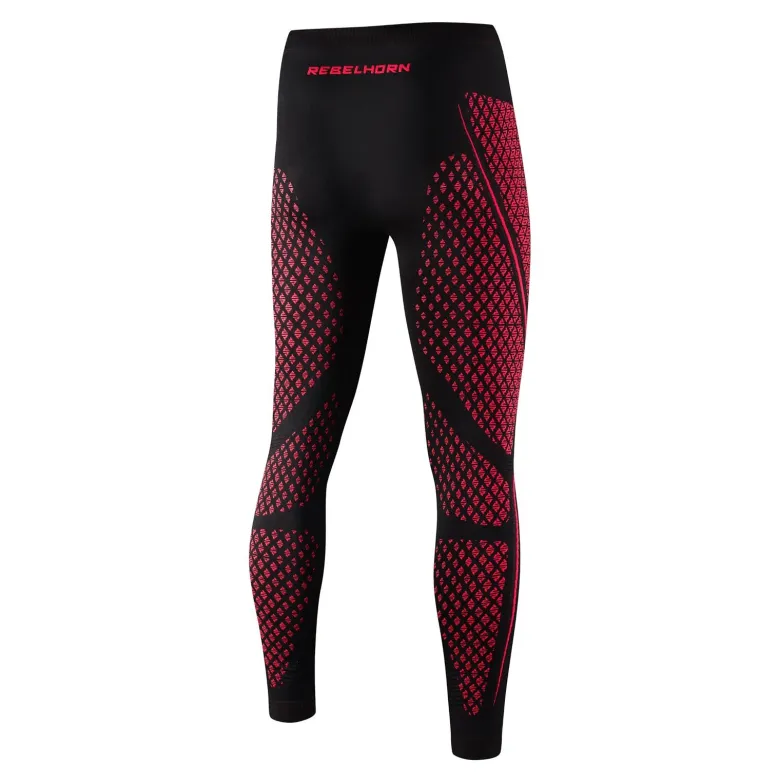 Spodnie termoaktywne REBELHORN THERM II BLACK/RED czarny czerwony