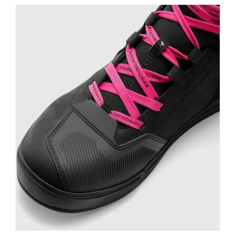 Trampki motocyklowe damskie REBELHORN VANDAL II LADY BLACK/PINK czarny różowy