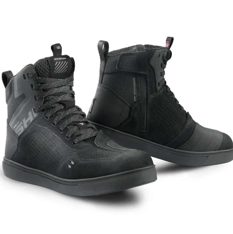 Trampki motocyklowe damskie SHIMA REBEL 2.0 VENT LADY BLACK czarny