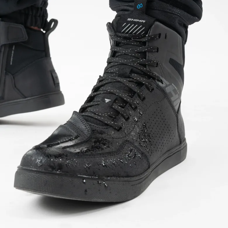 Trampki motocyklowe damskie SHIMA REBEL 2.0 WP LADY BLACK czarny