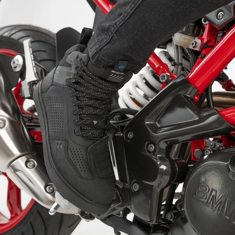 Trampki motocyklowe damskie SHIMA REBEL 2.0 WP LADY BLACK czarny