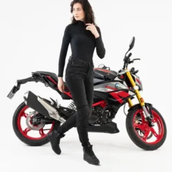 Trampki motocyklowe damskie SHIMA REBEL 2.0 WP LADY BLACK czarny