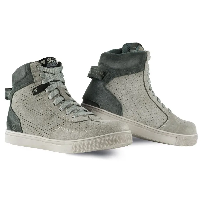 Trampki motocyklowe damskie SHIMA SX-2 EVO LADY GREY szary biały