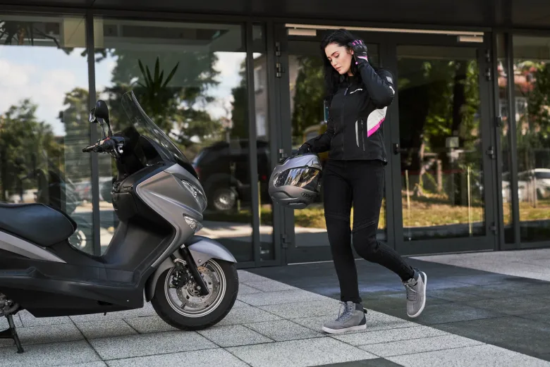 Trampki motocyklowe damskie SHIMA SX-2 EVO LADY GREY szary biały