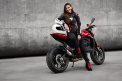 Trampki motocyklowe damskie SHIMA SX-2 EVO LADY BLACK czarny biały