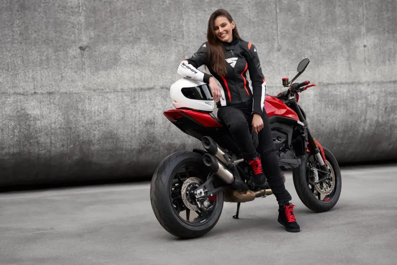Trampki motocyklowe damskie SHIMA SX-2 EVO LADY BLACK czarny biały