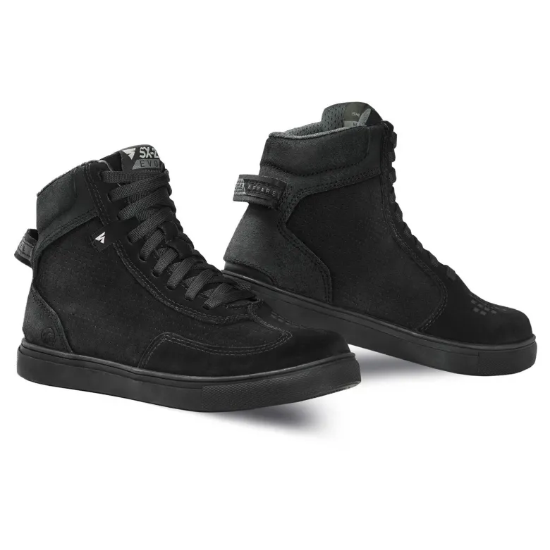 Trampki motocyklowe damskie SHIMA SX-2 EVO LADY BLACK czarny biały