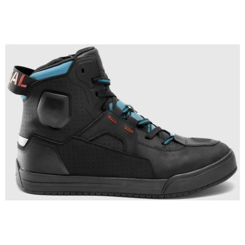 Trampki motocyklowe REBELHORN VANDAL II BLACK/BLUE/RED czarny niebieski czerwony