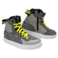 Trampki motocyklowe REBELHORN VANDAL MYSTERIOUS GREY/FLUO YELLOW szary żółty fluo