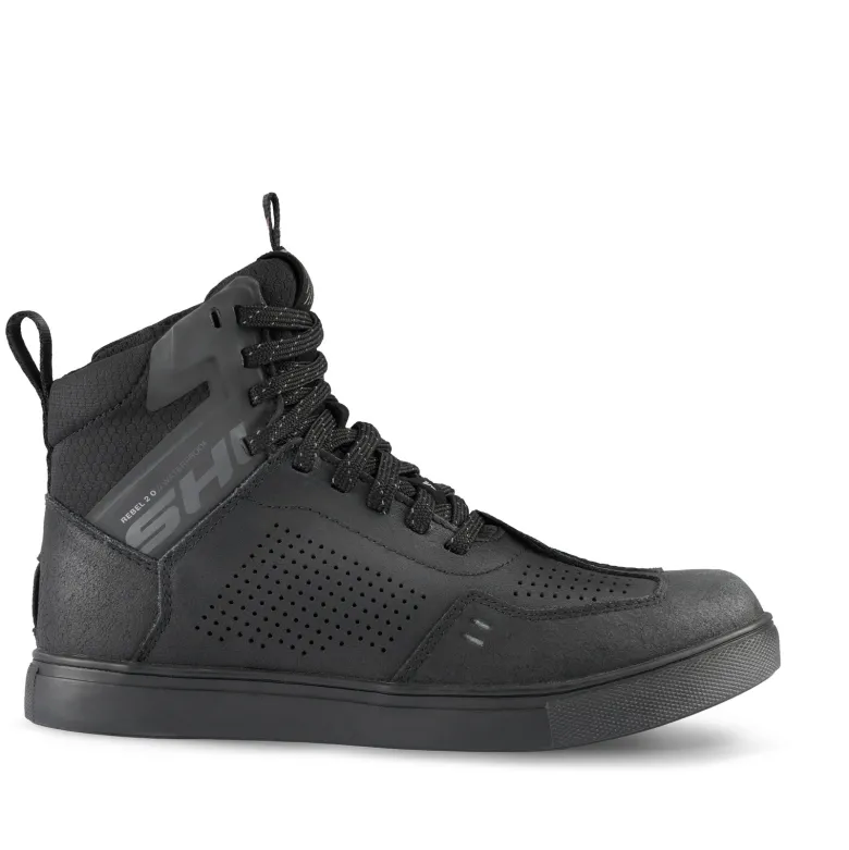 Trampki motocyklowe SHIMA REBEL 2.0 WP BLACK czarny