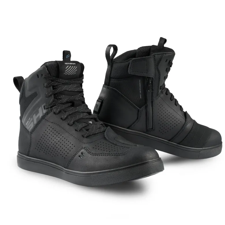 Trampki motocyklowe SHIMA REBEL 2.0 WP BLACK czarny