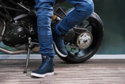 Trampki motocyklowe SHIMA SX-2 EVO BLUE granatowy biały
