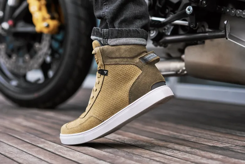 Trampki motocyklowe SHIMA SX-2 EVO BROWN brązowy biały