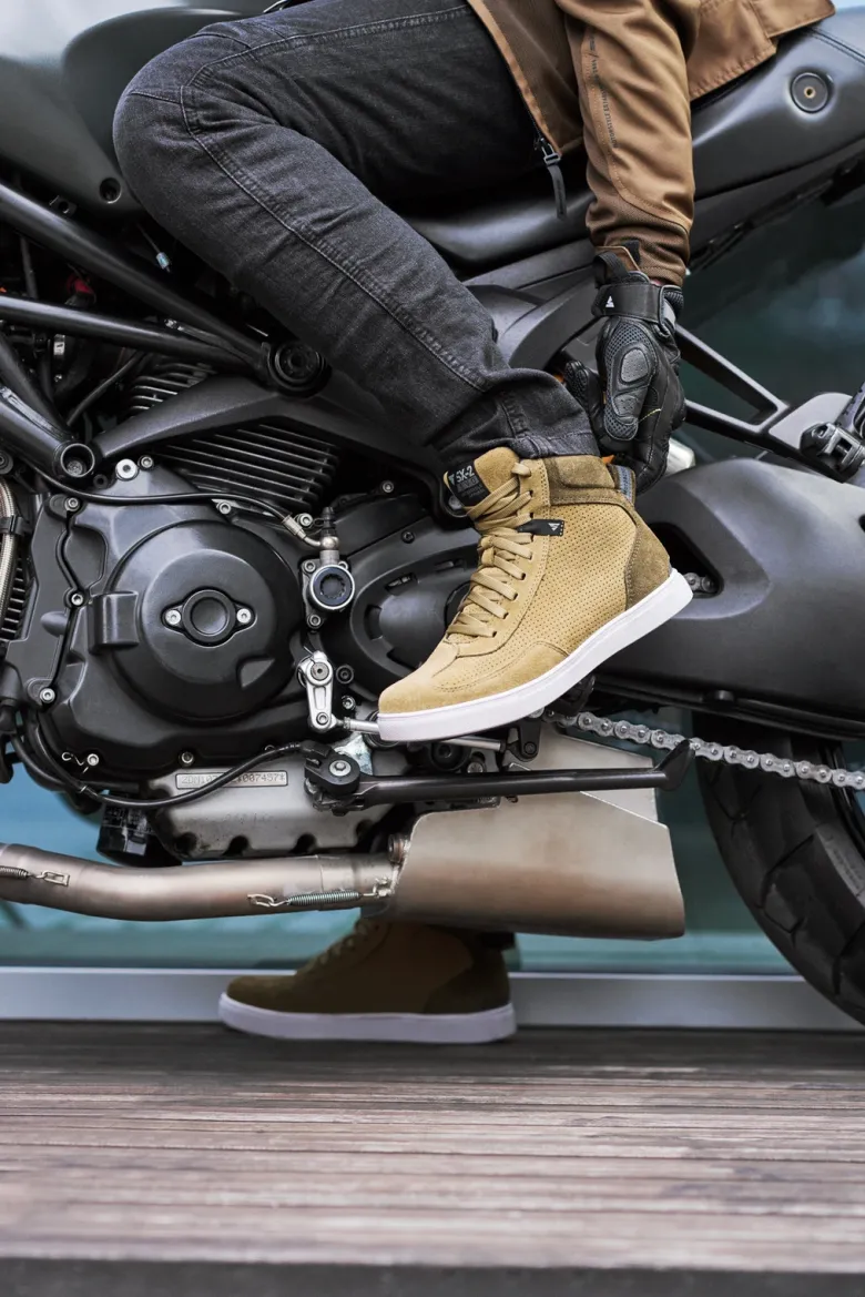 Trampki motocyklowe SHIMA SX-2 EVO BROWN brązowy biały