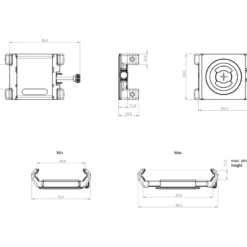 Uchwyt do mocowania SP CONNECT UNIVERSAL PHONE CLAMP SPC+ czarny